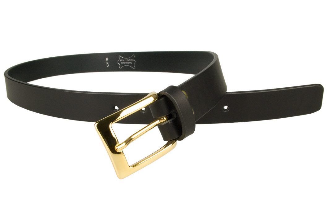 black belt with gold buckle mens