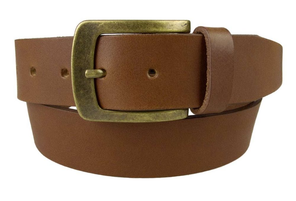 Tan Leather Jeans Belt - BELT DESIGNS